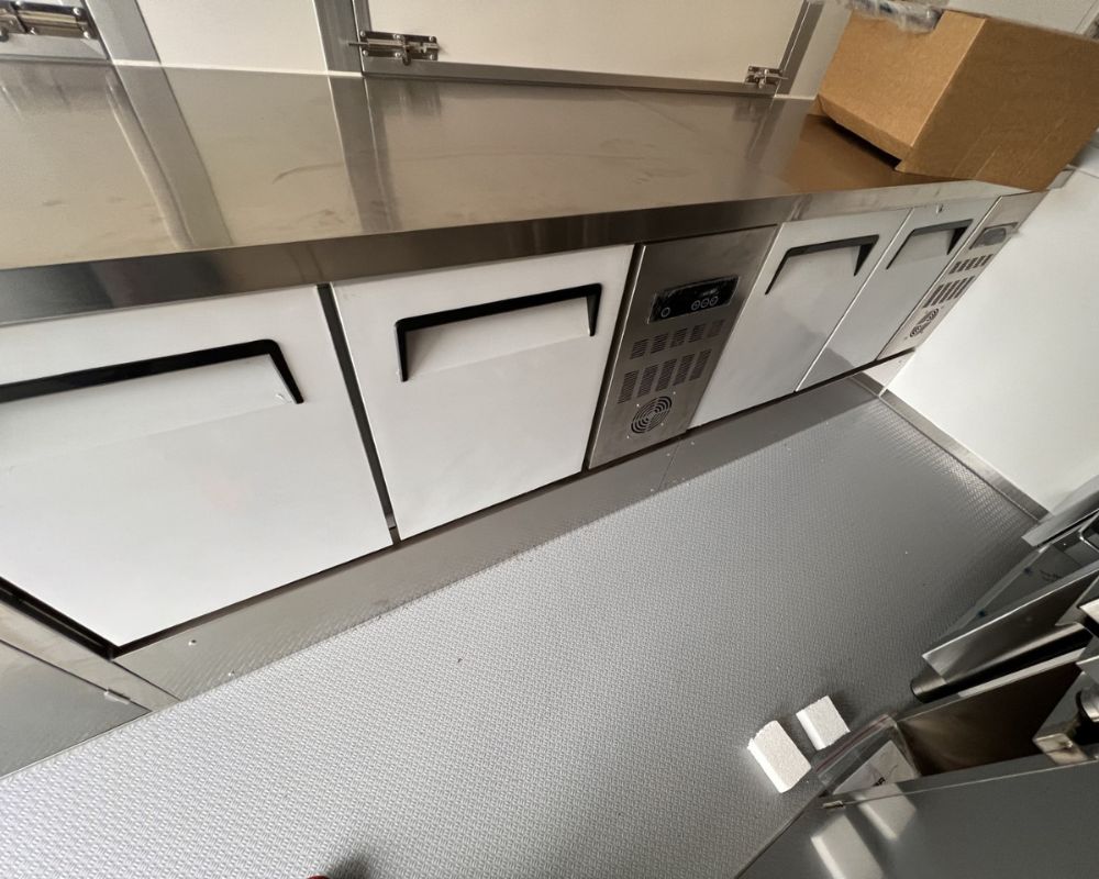Custom Built Mobile Food Kitchen Interior