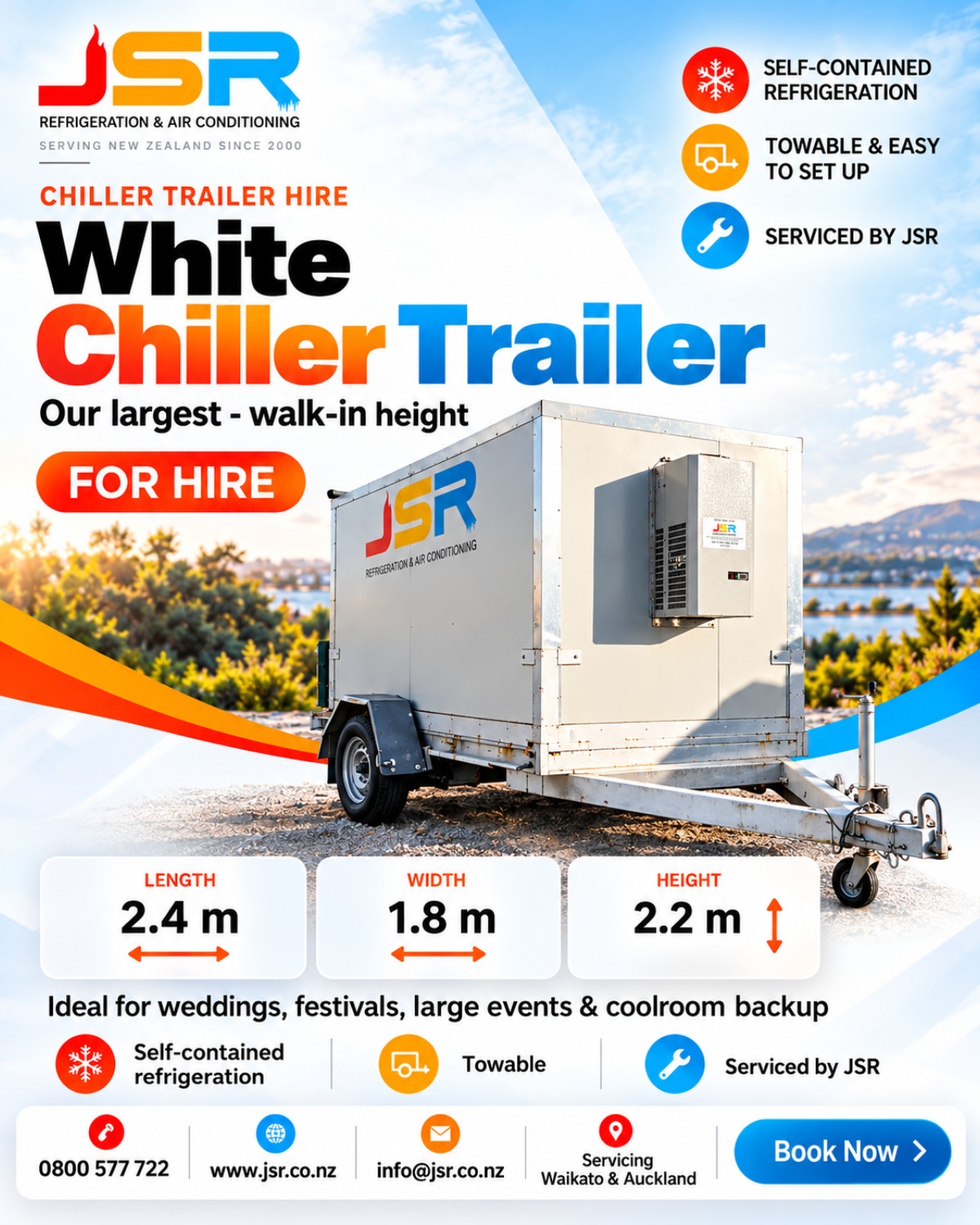 White Chiller Trailer
