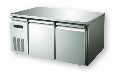 Stainless Steel Under-Bench Prep Table Fridge